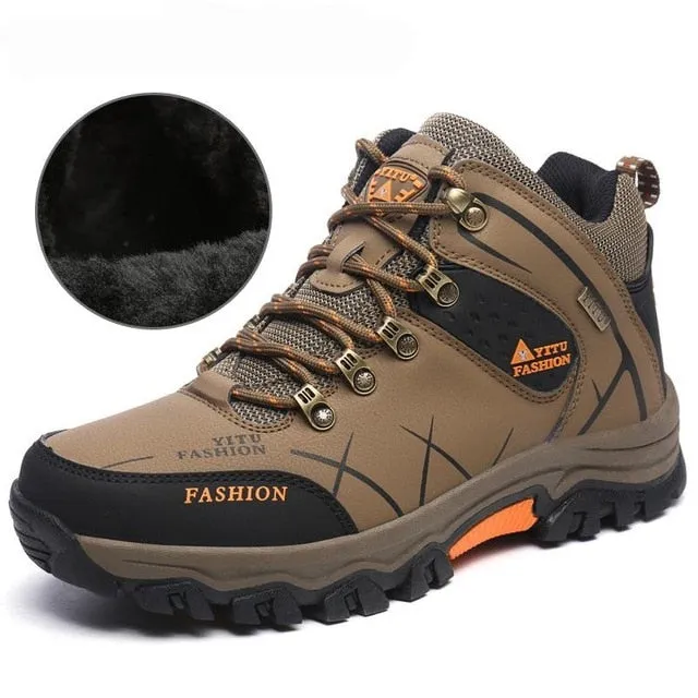 ( Free Shipping) Men Winter Snow Boots Warm Super High Waterproof