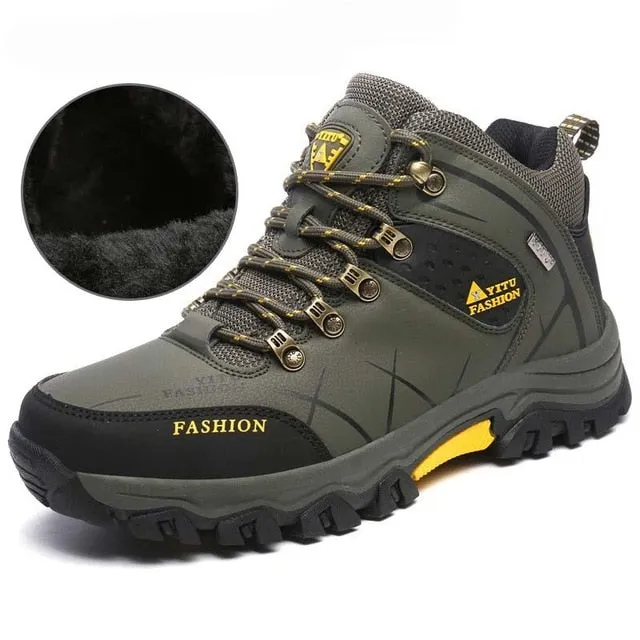( Free Shipping) Men Winter Snow Boots Warm Super High Waterproof