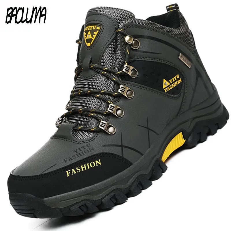 ( Free Shipping) Men Winter Snow Boots Warm Super High Waterproof