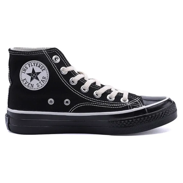 2020 Spring Autumn High Top Flats High Quality Classic Women Canvas Shoes Female Athletic Sneakers Women Vulcanized Casual Shoes