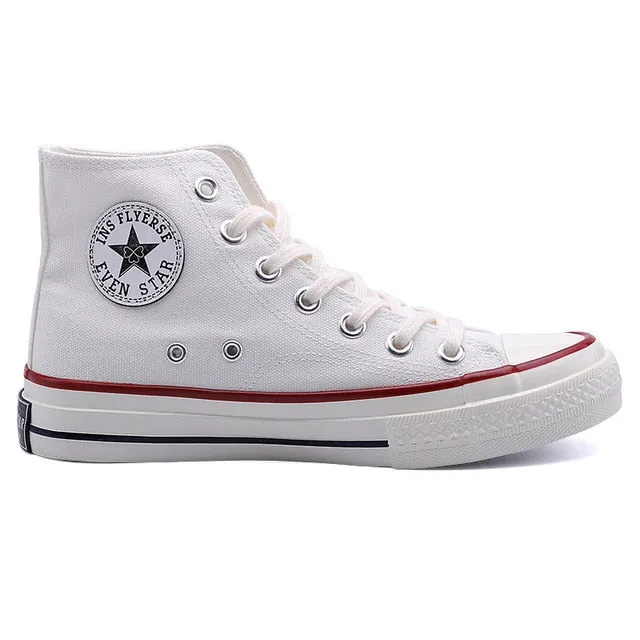 2020 Spring Autumn High Top Flats High Quality Classic Women Canvas Shoes Female Athletic Sneakers Women Vulcanized Casual Shoes