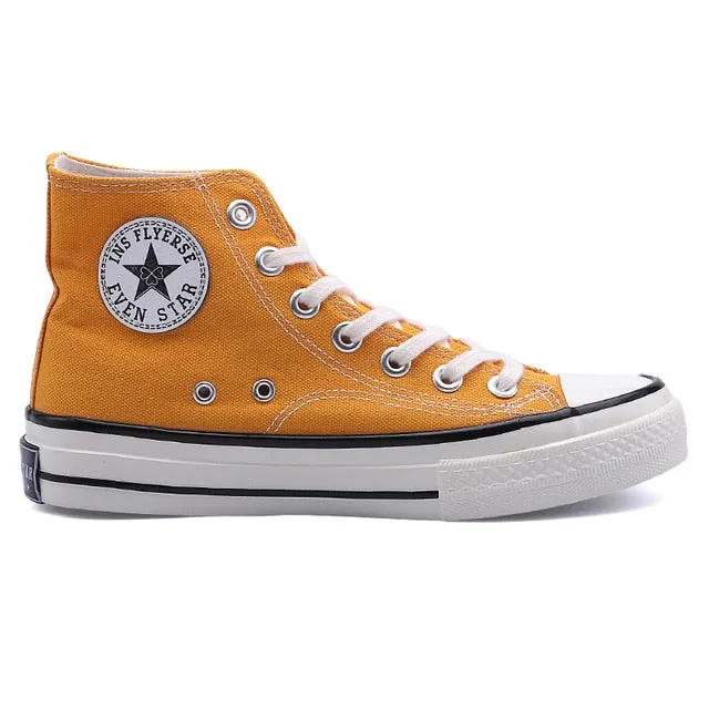 2020 Spring Autumn High Top Flats High Quality Classic Women Canvas Shoes Female Athletic Sneakers Women Vulcanized Casual Shoes