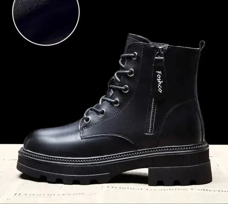 2024 Women's Winter Snow Boots – Plush Lined, Thickened Warm Mid-Calf Boots, Black and White Flat Shoes, Zapatos Mujer