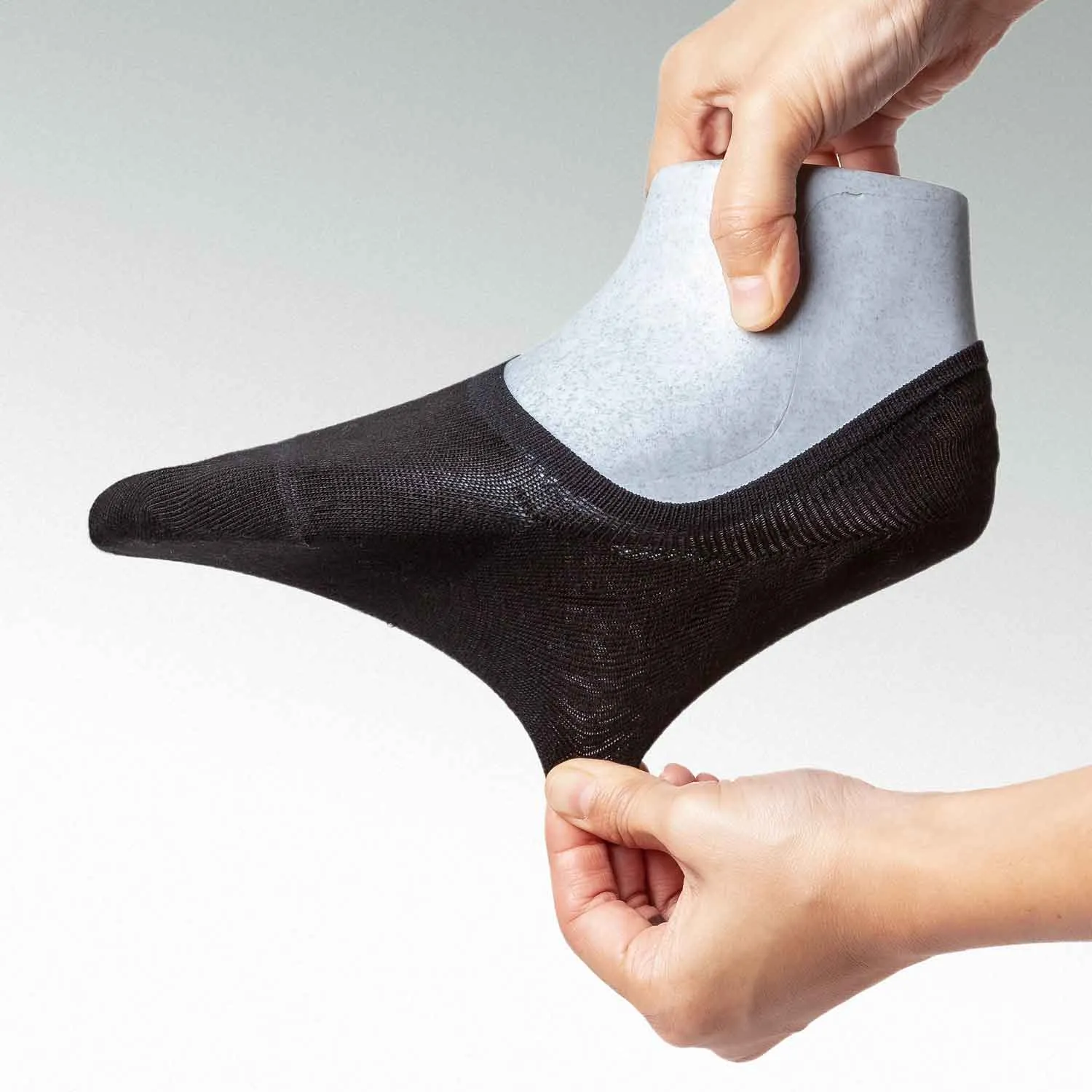 Active Mid-cut Super Soft Modal Casual No Show Socks | BLACK