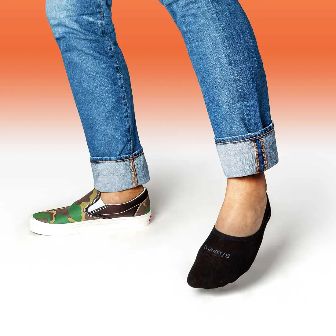 Active Mid-cut Super Soft Modal Casual No Show Socks | BLACK