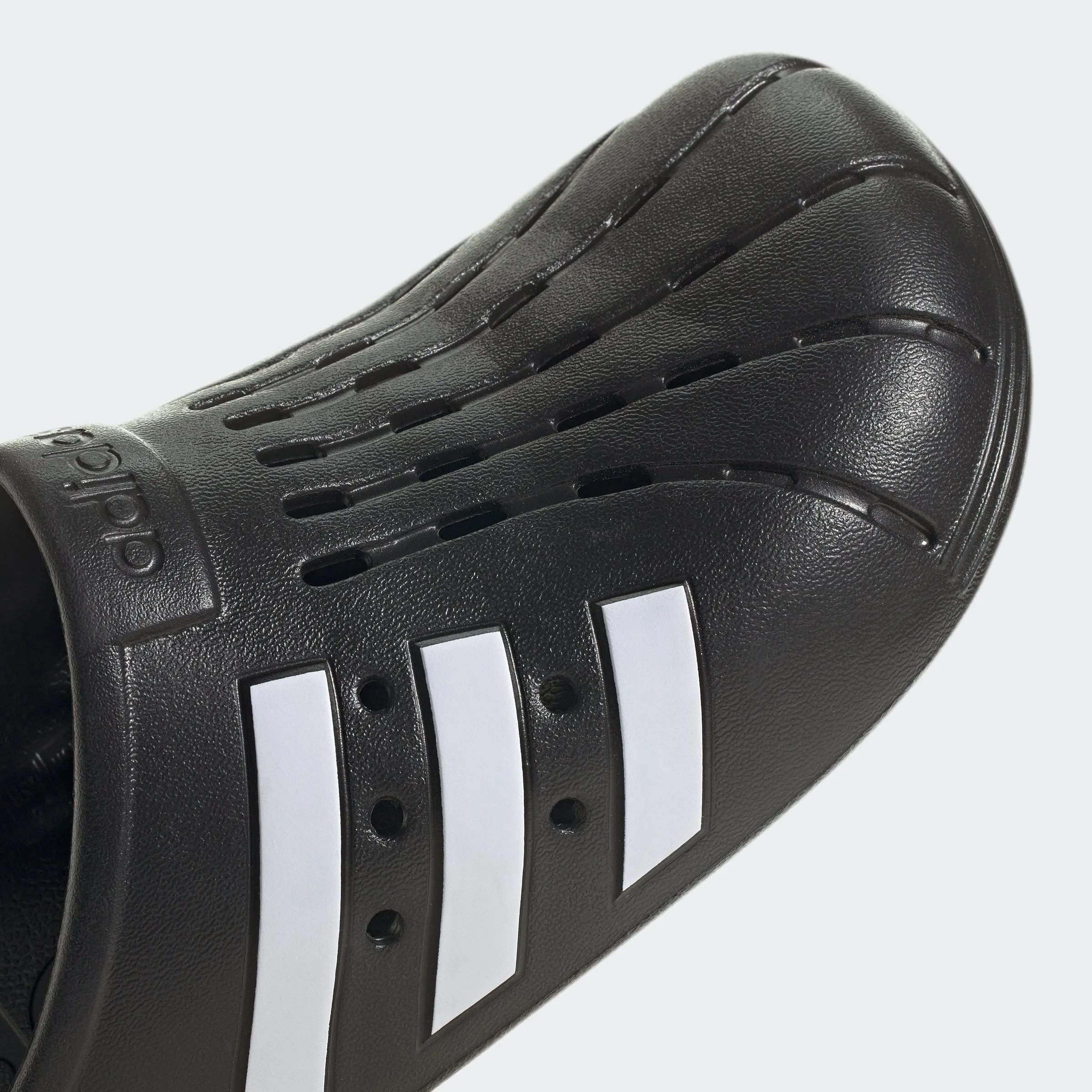 adidas ADILETTE Rubber Clogs - Core Black | Unisex