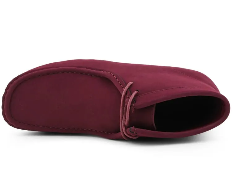 Amali Jason2 High Top Men’s Burgundy Vegan Suede Sneakers