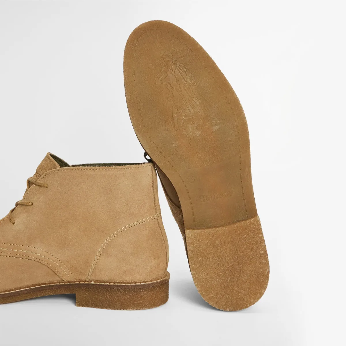 Barbour Sonoran Men's Desert Boots | Taupe Suede