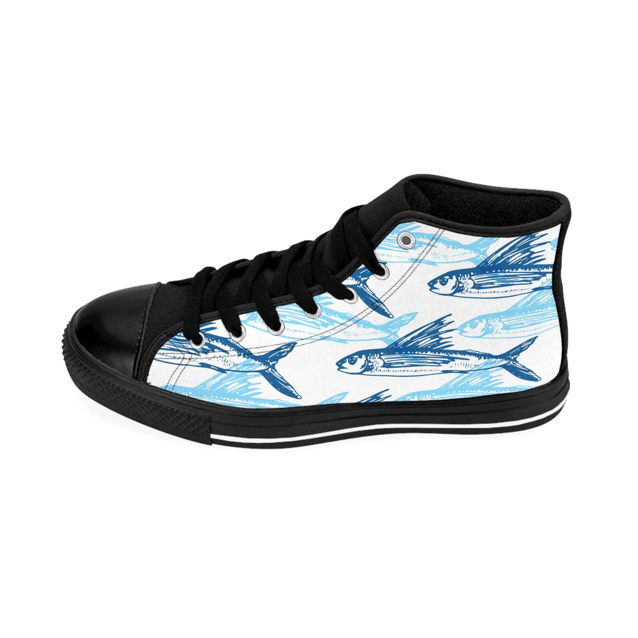 Blue Flying Fish Women's Classic Sneakers
