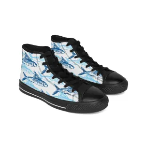 Blue Flying Fish Women's Classic Sneakers