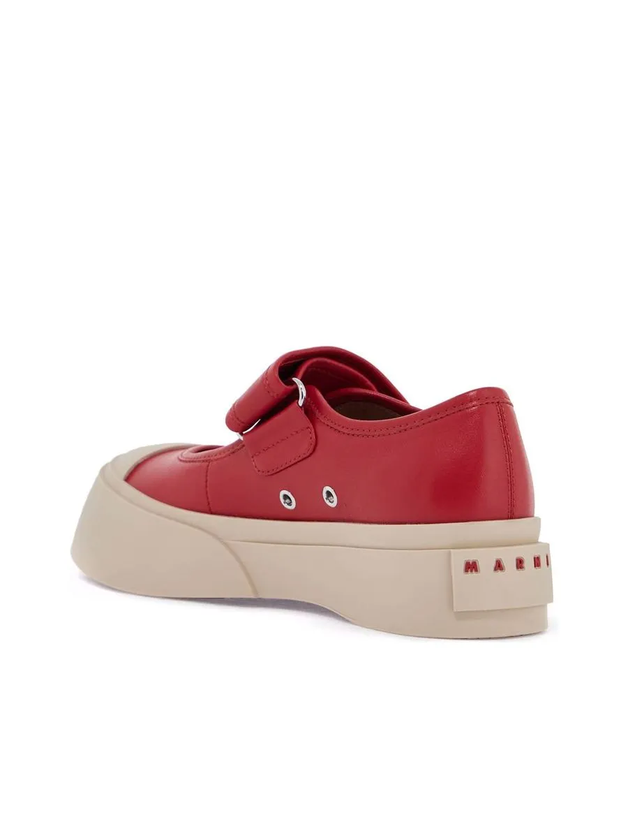Calfskin Sneakers With Velcro Closure
