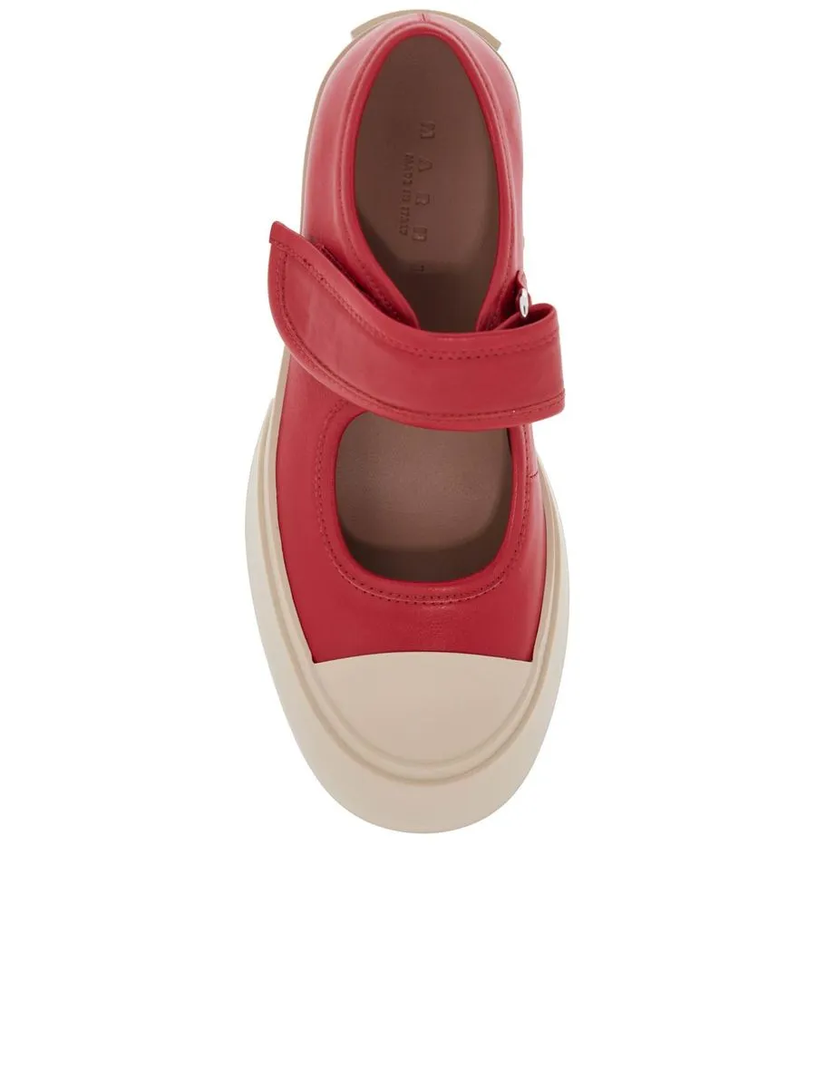 Calfskin Sneakers With Velcro Closure