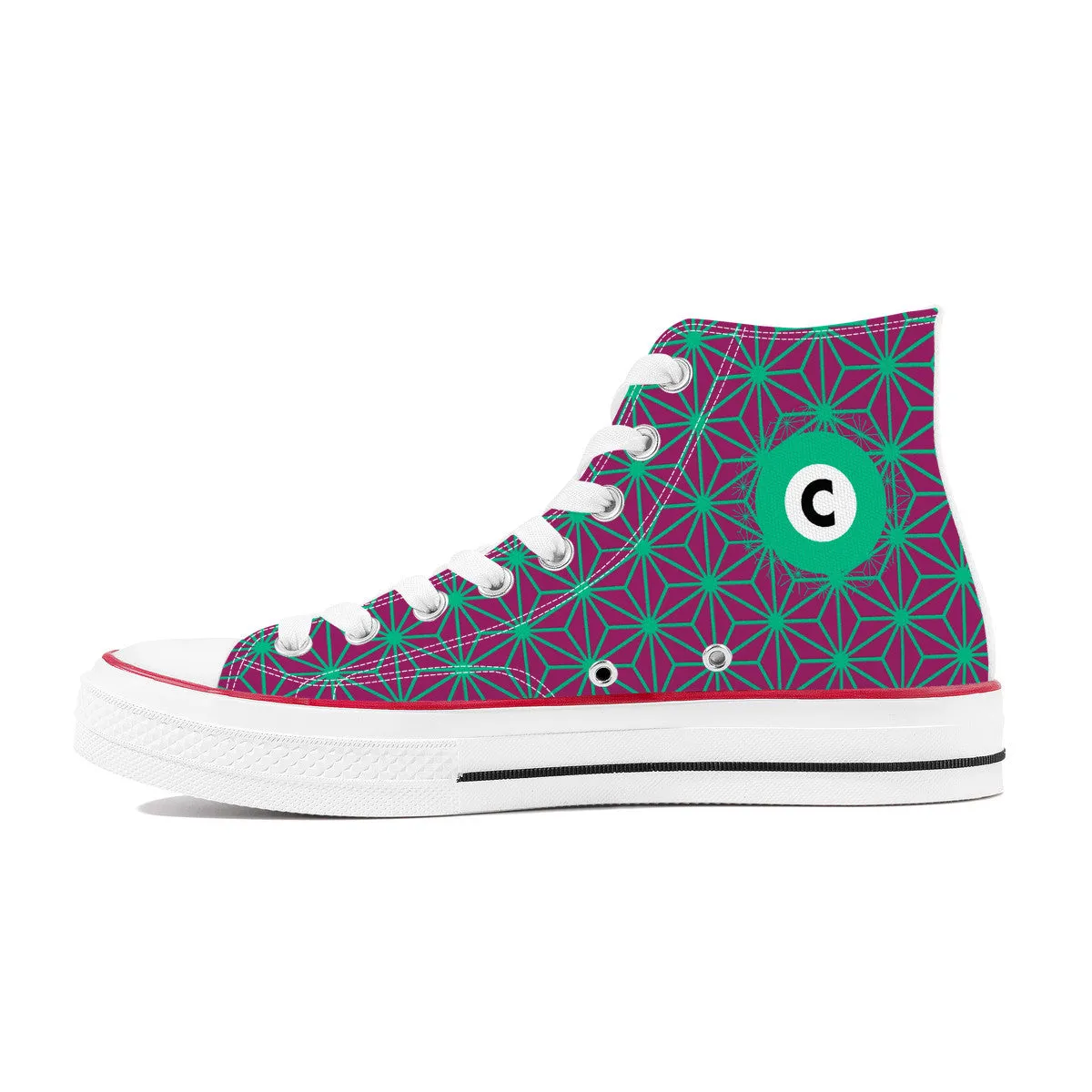 Chiyoda Line High Top Canvas Shoes