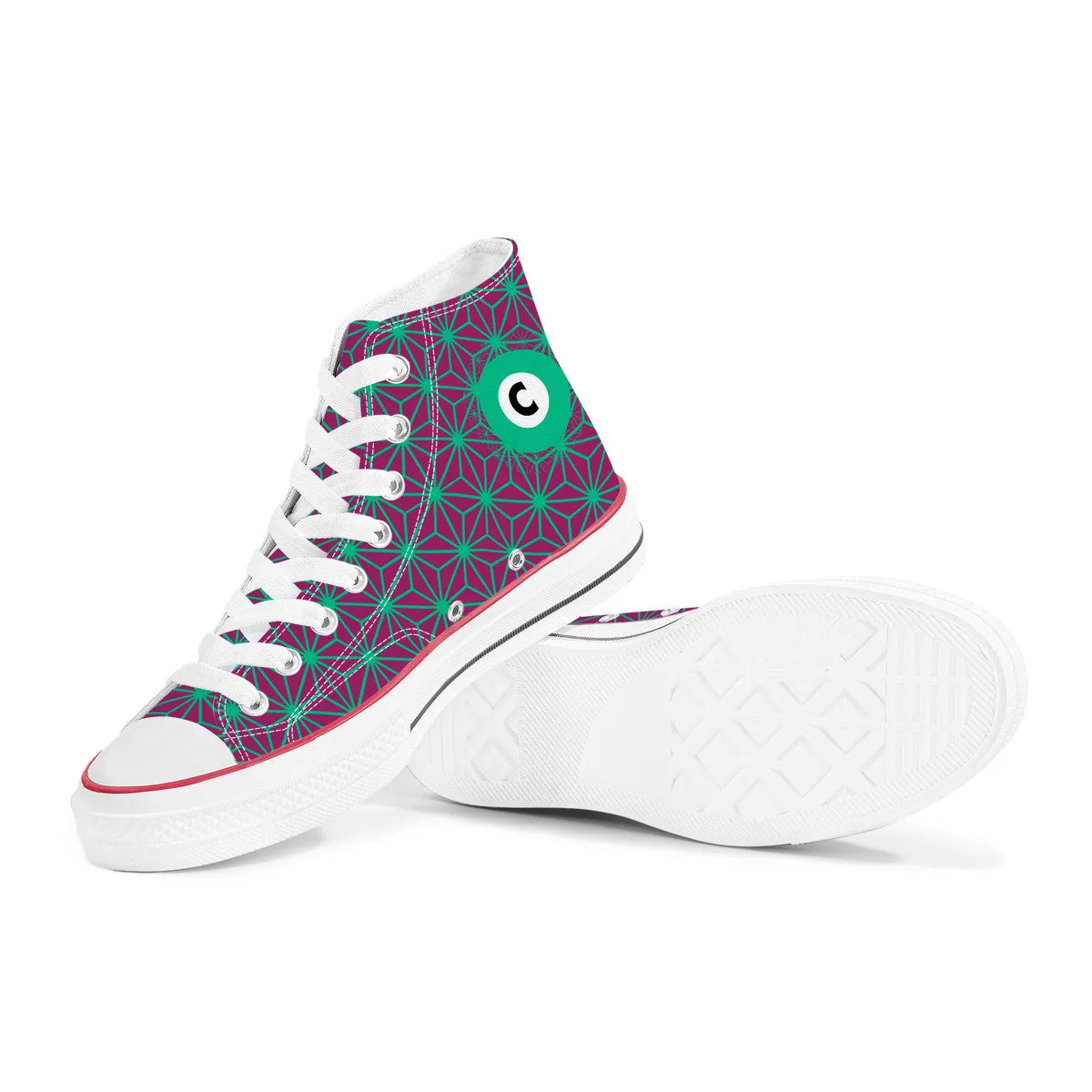 Chiyoda Line High Top Canvas Shoes