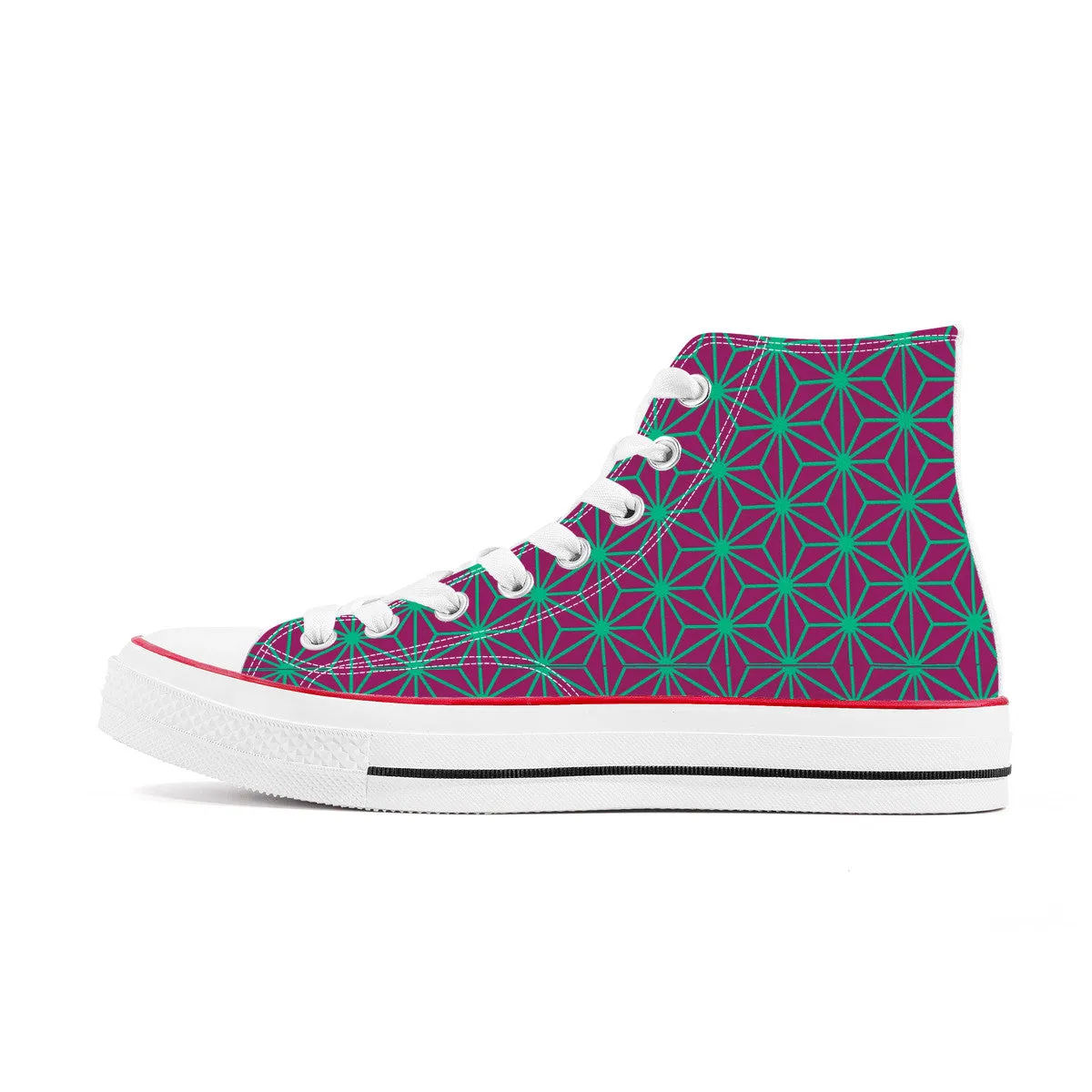 Chiyoda Line High Top Canvas Shoes