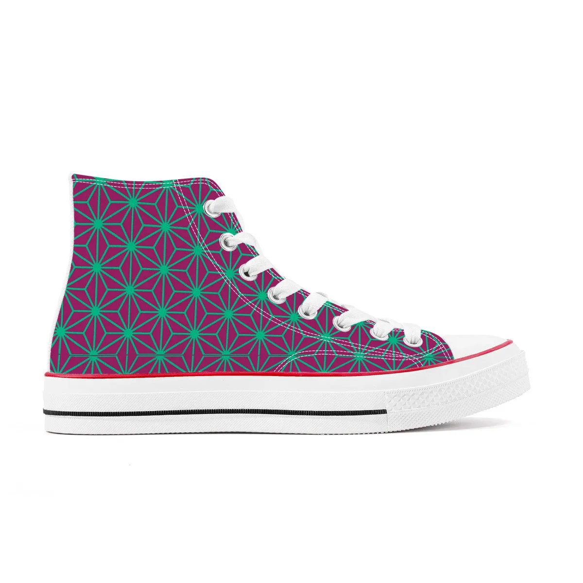 Chiyoda Line High Top Canvas Shoes