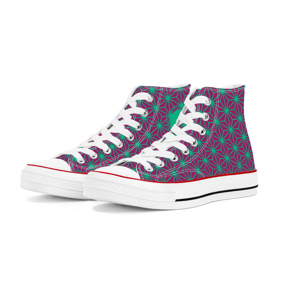 Chiyoda Line High Top Canvas Shoes