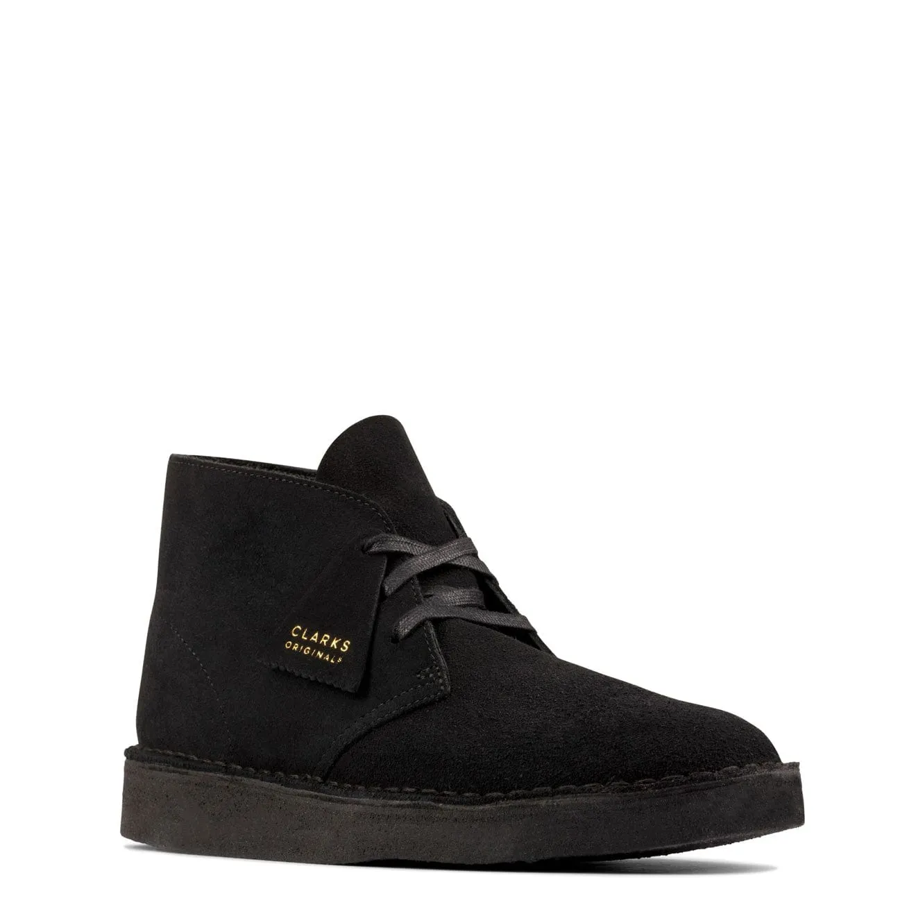 Clarks Originals Desert Coal Black Suede Shoes
