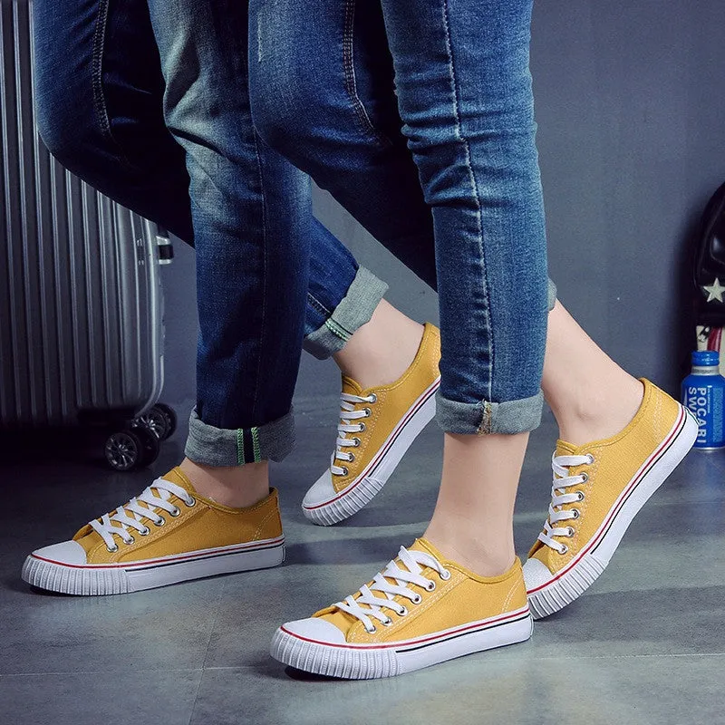 Classic Candy Color Canvas Lovers Sneakers Shoes