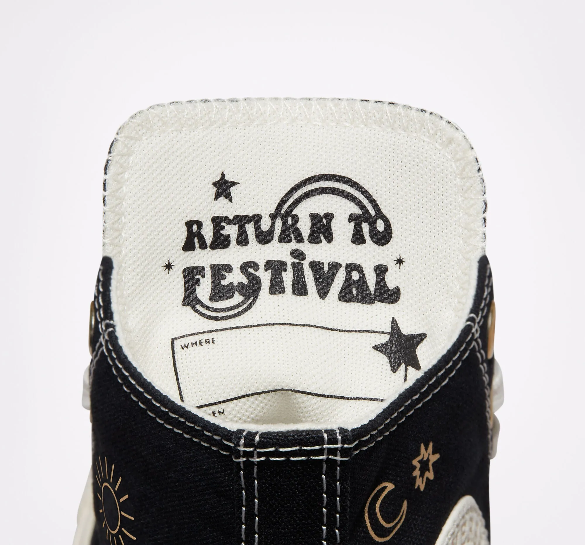 Converse CTAS Hi Black Golden Elements