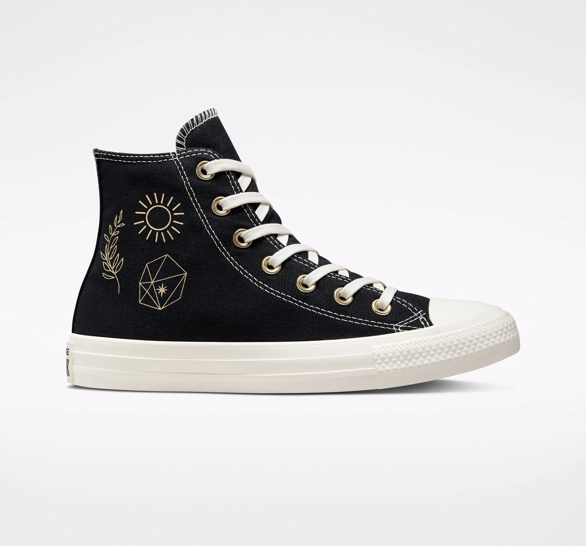 Converse CTAS Hi Black Golden Elements