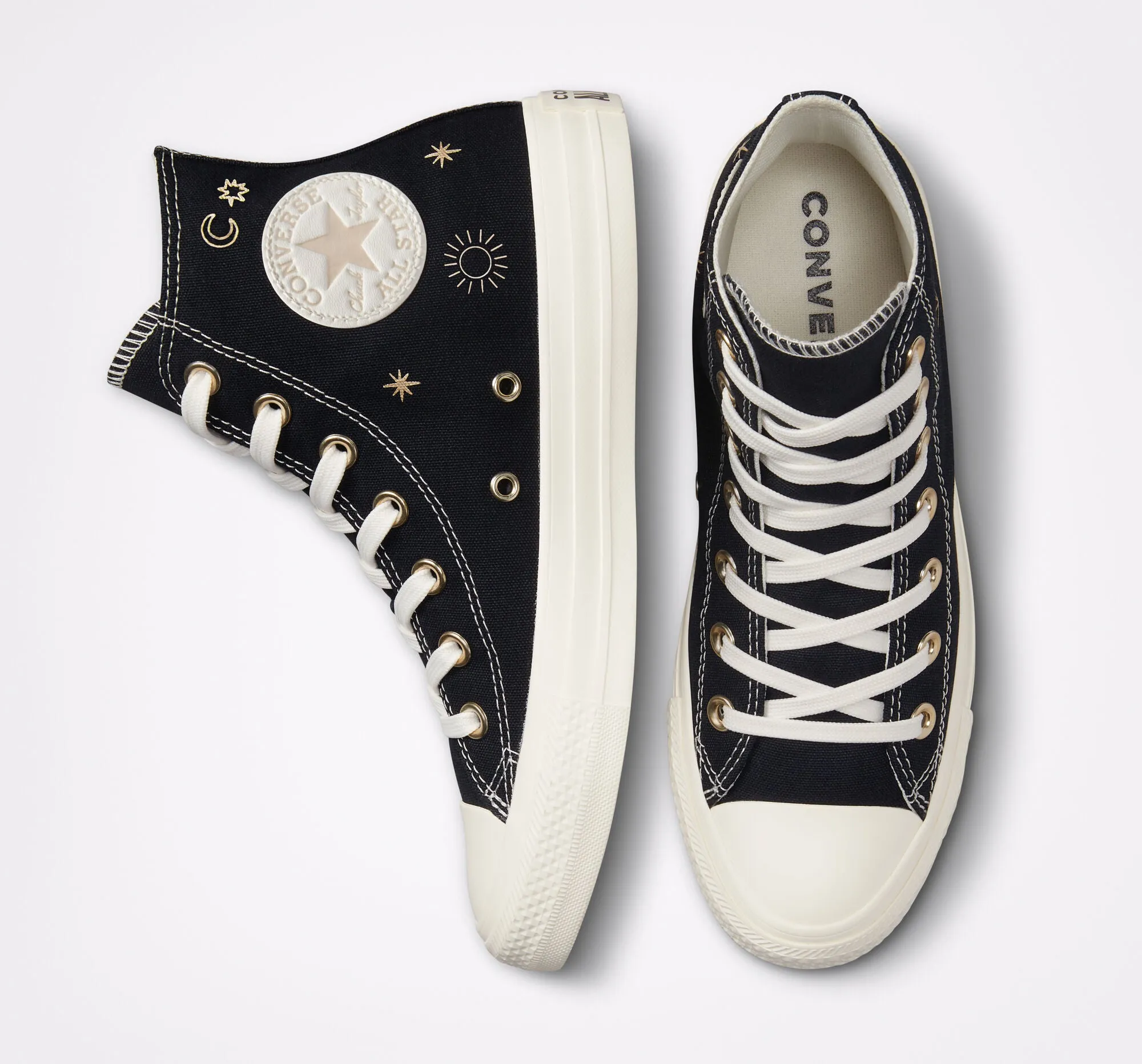 Converse CTAS Hi Black Golden Elements
