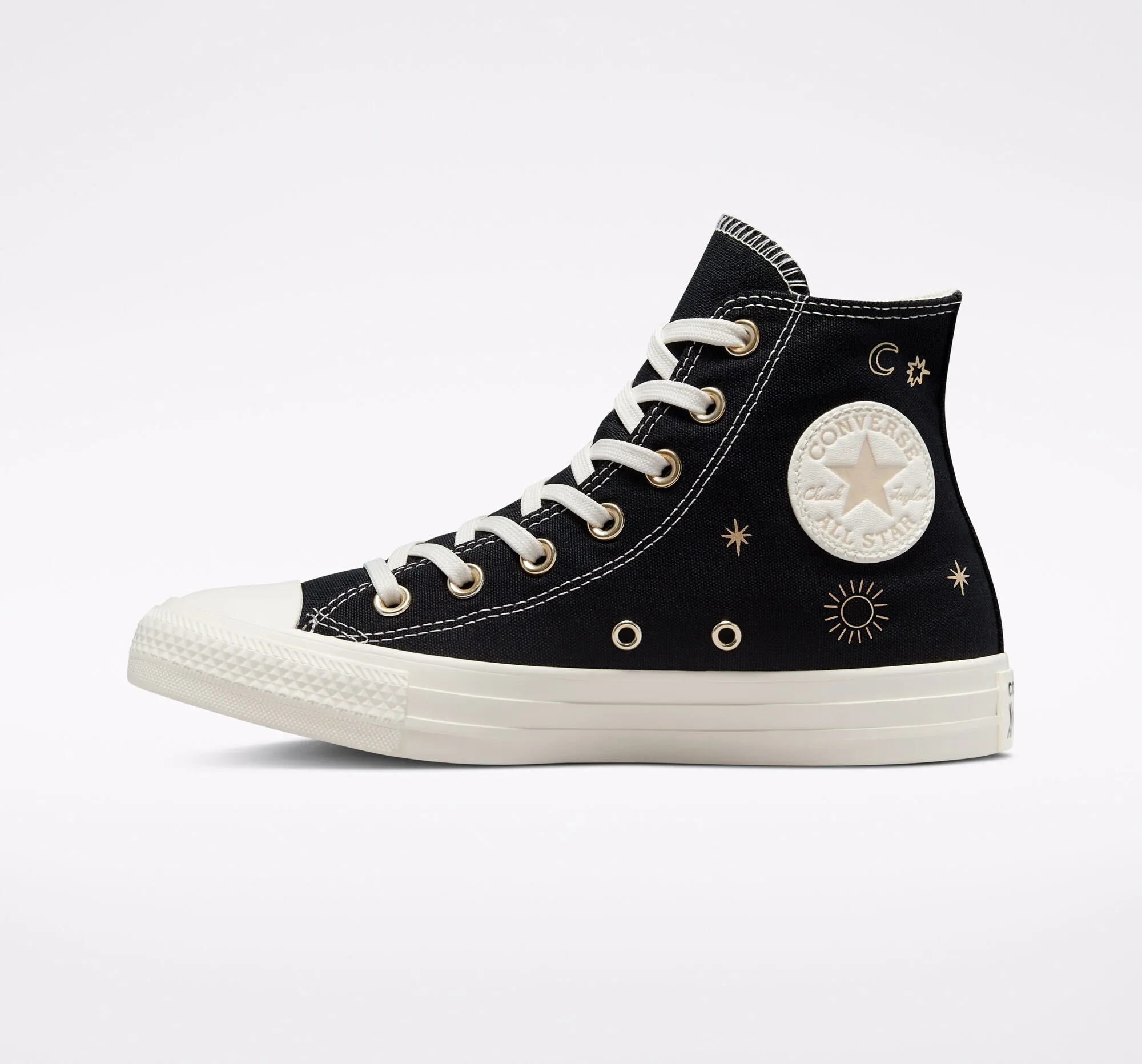Converse CTAS Hi Black Golden Elements