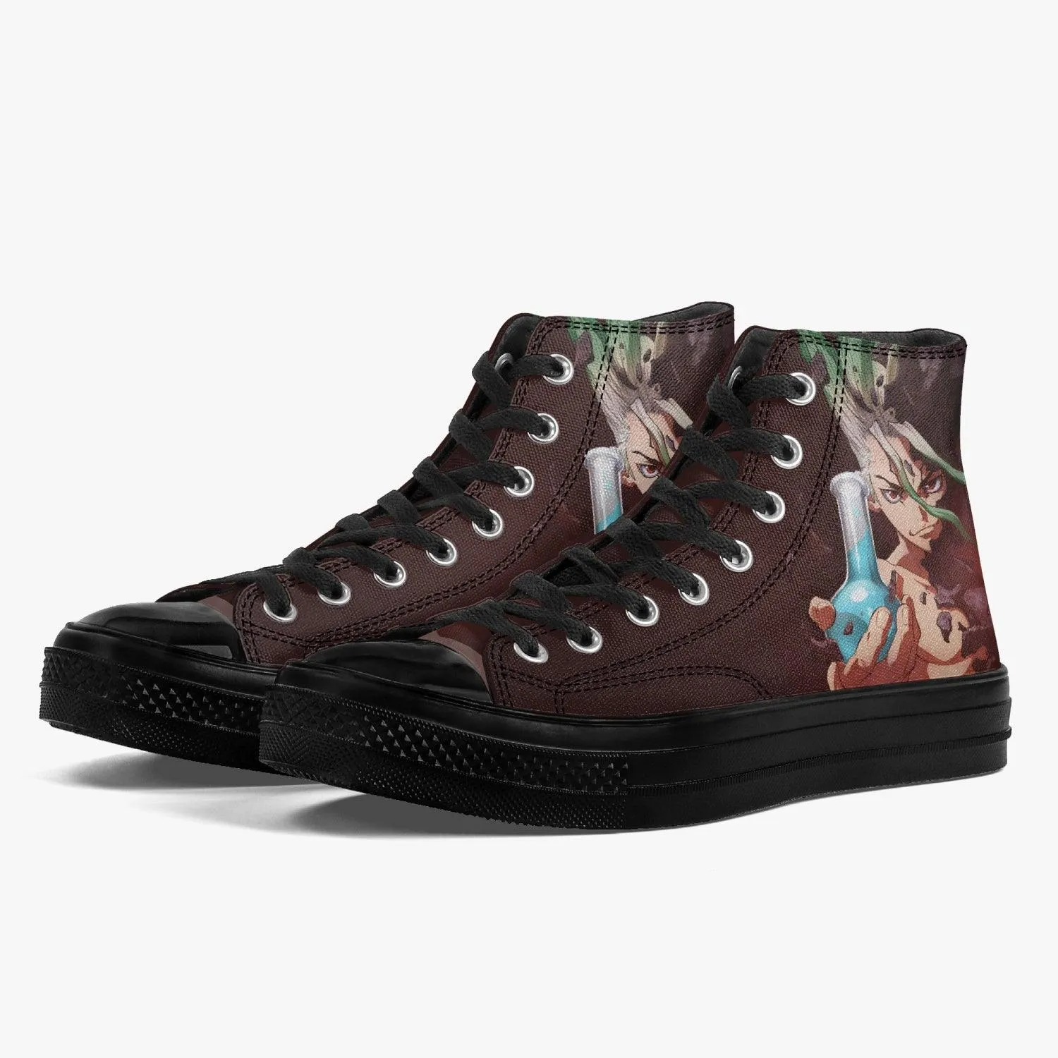 Dr Stone Senku Ishigami A-Star High Anime Shoes