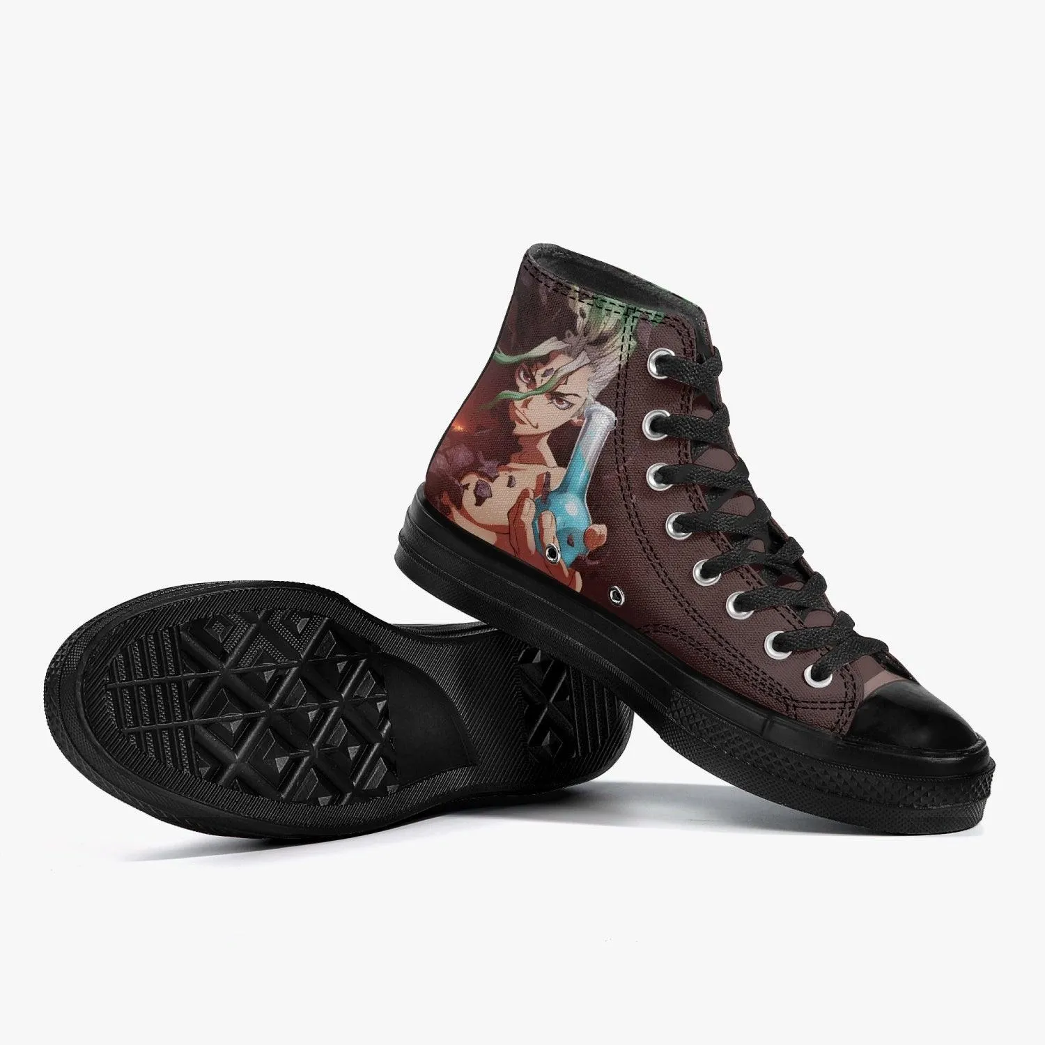 Dr Stone Senku Ishigami A-Star High Anime Shoes