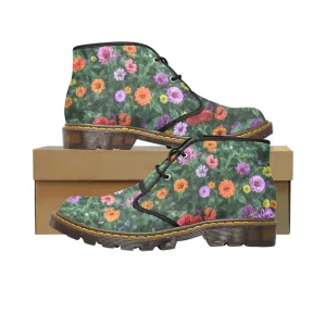 Flower Garden Women's Canvas Chukka Boots