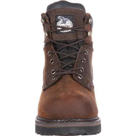 Georgia Men's Brookville 6" Steel Toe Waterproof Work Boot - Brown - G7334