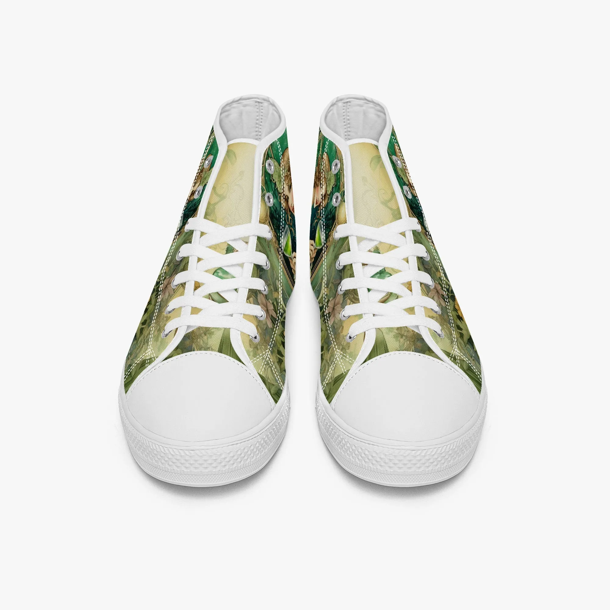 Green Absinthe Fairy Hi Top Sneakers