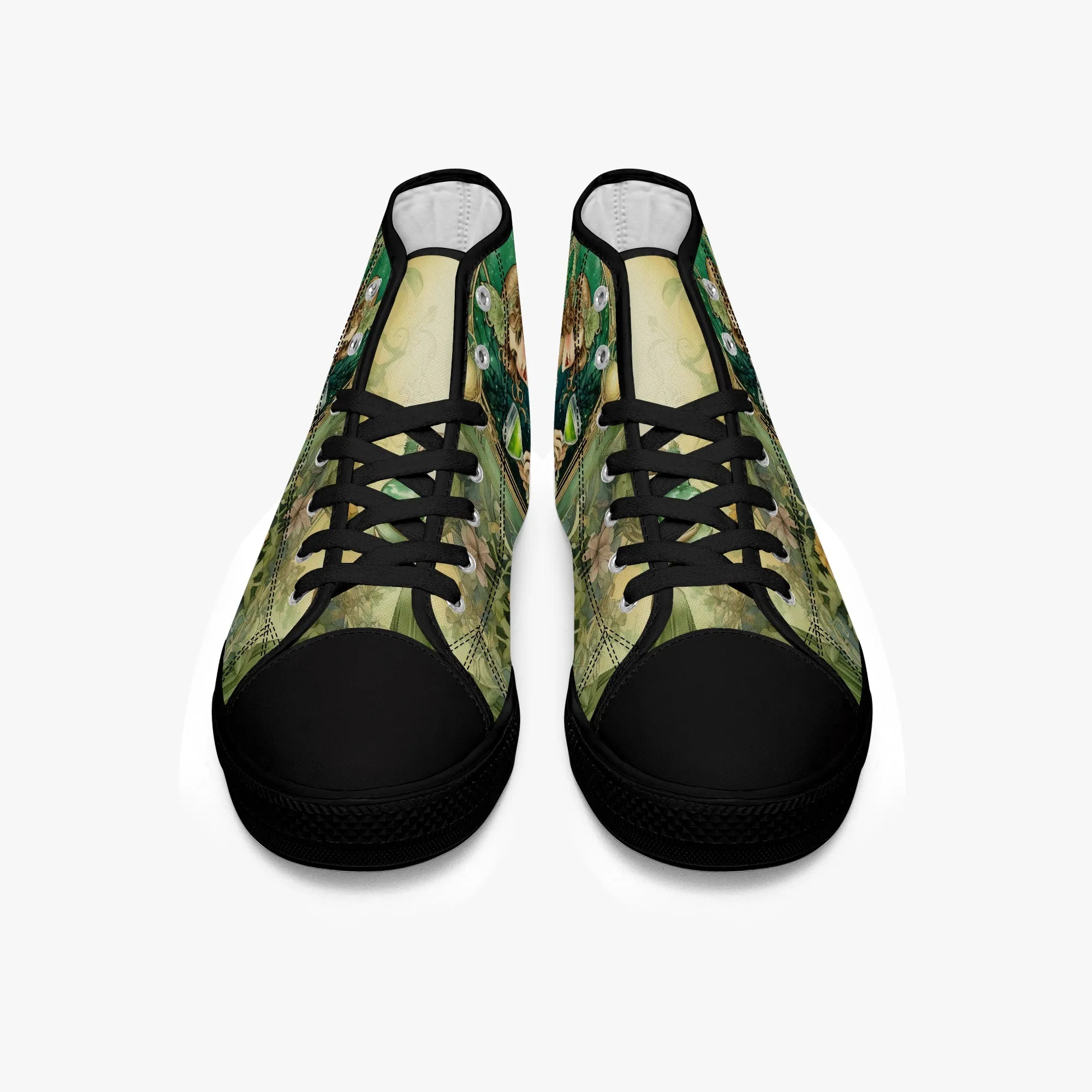 Green Absinthe Fairy Hi Top Sneakers