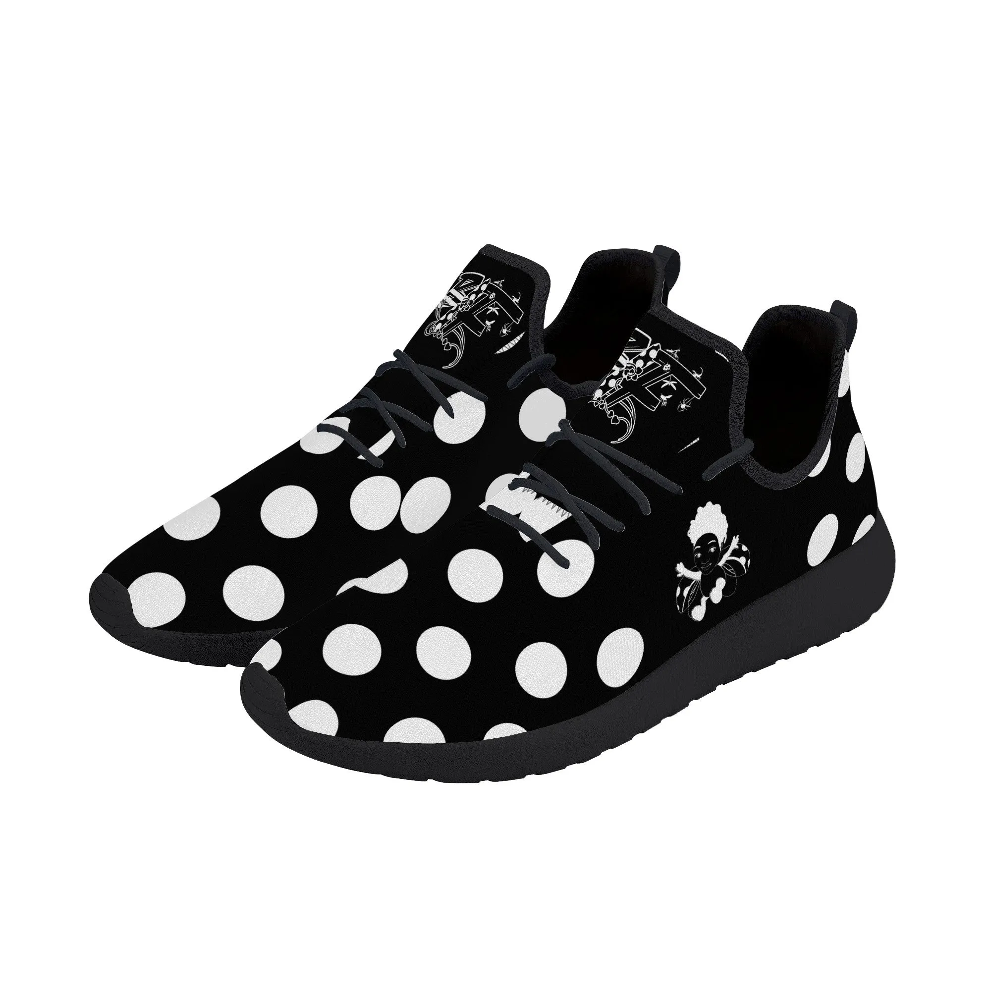 I Am Just Brit Lightweight Mesh Knit Sneaker - Black