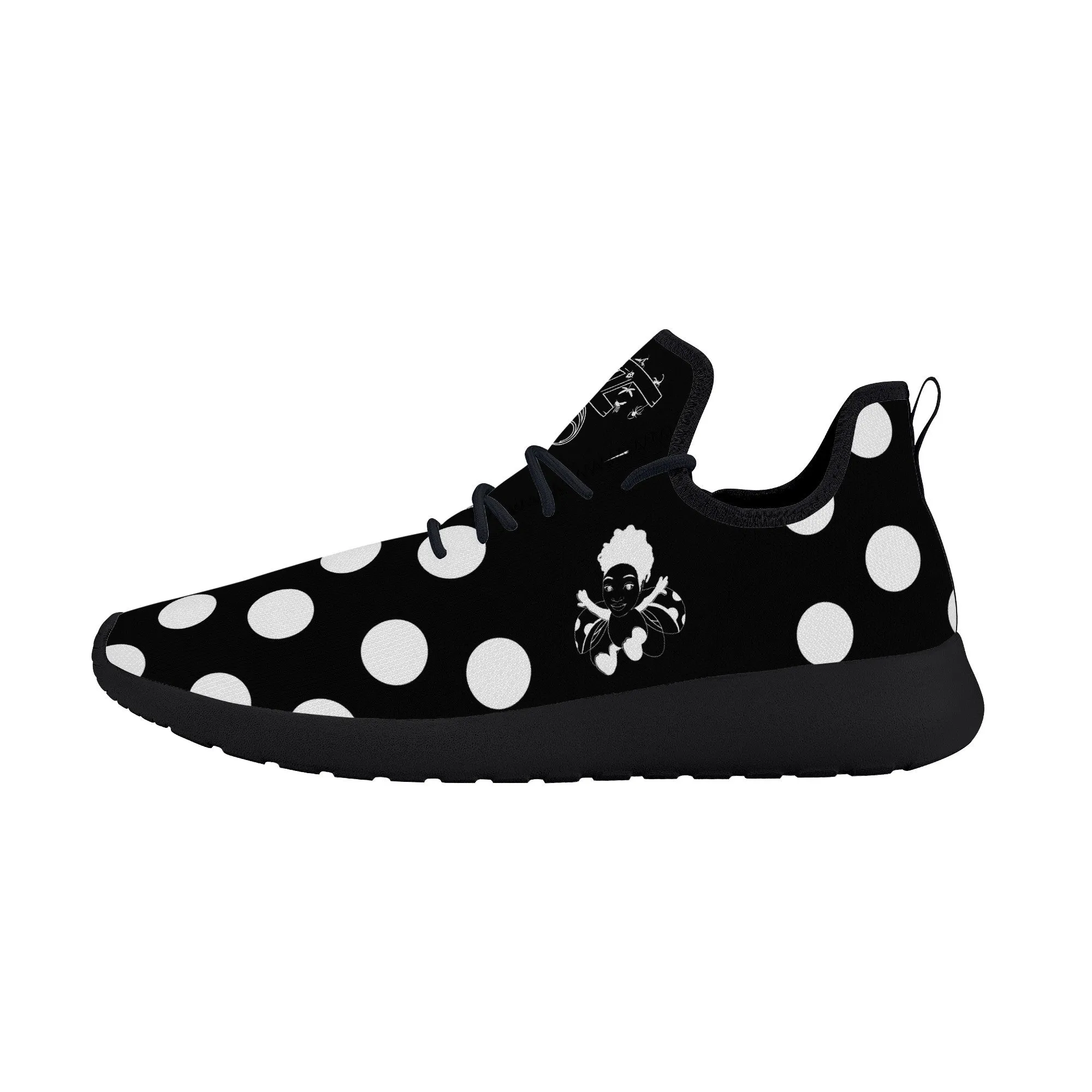 I Am Just Brit Lightweight Mesh Knit Sneaker - Black