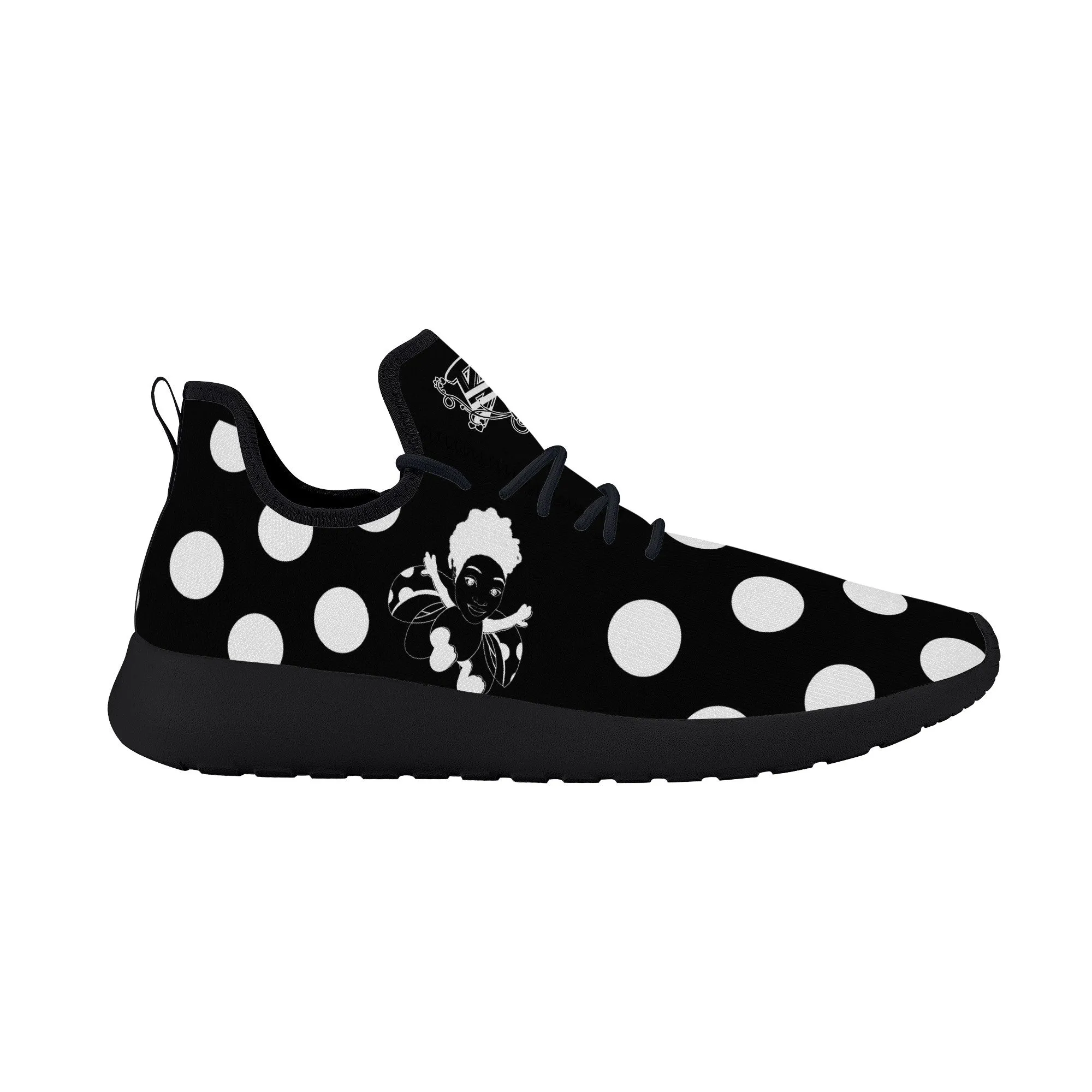 I Am Just Brit Lightweight Mesh Knit Sneaker - Black