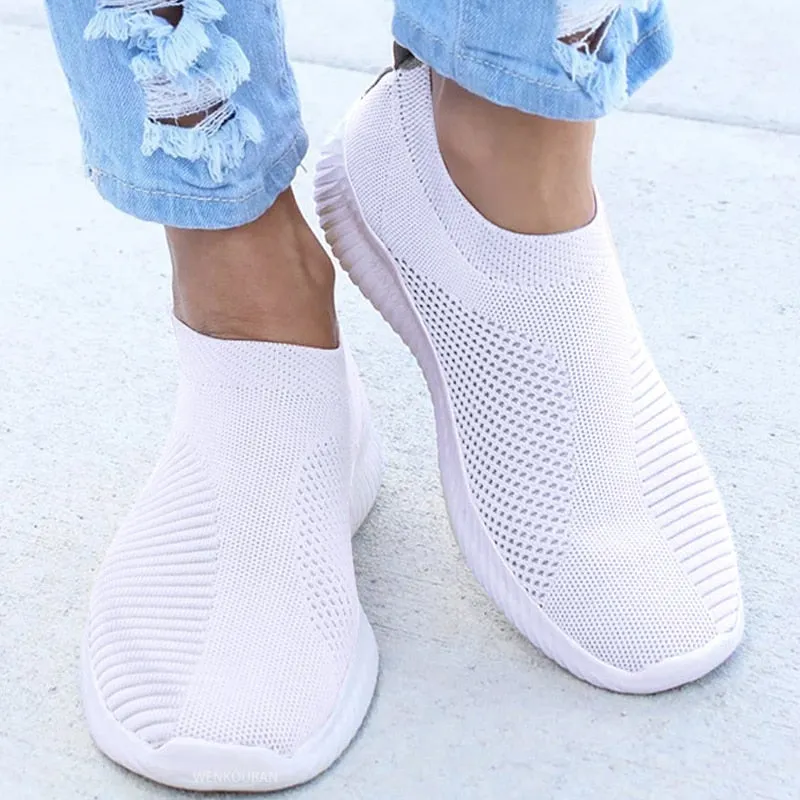 Knitted Casual Vulcanized Shoes