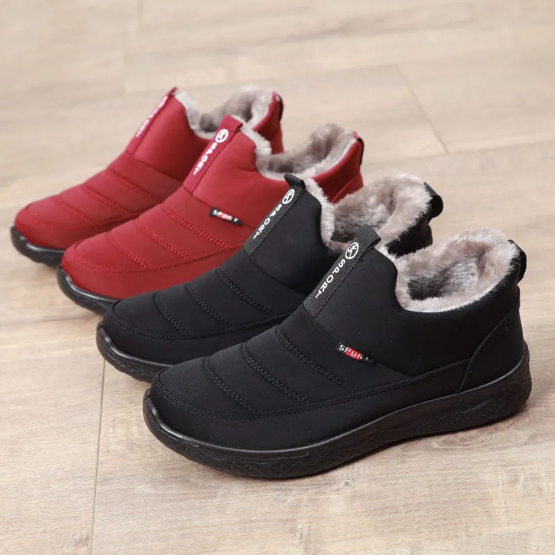 Ladies Faux Fur Wide Fit Winter Boots for Bunions Seniors