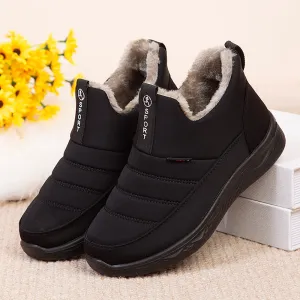 Ladies Faux Fur Wide Fit Winter Boots for Bunions Seniors