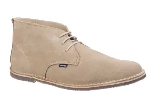 Lambretta Selector Mens Large Size Suede Lace Up Desert Boot