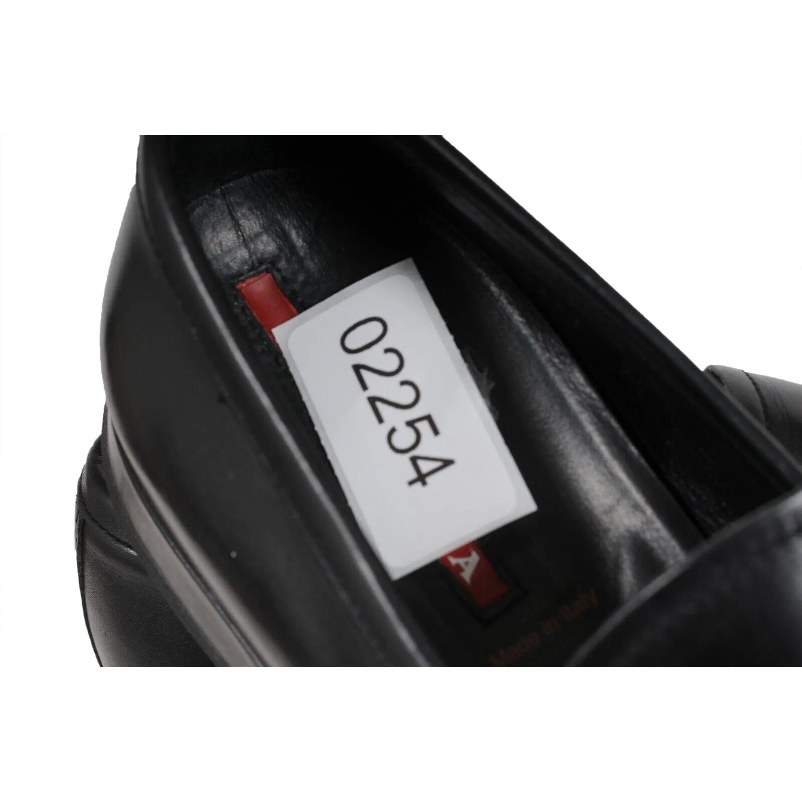 Loafers Black Leather Sport Rubber Sole Casual Shoe