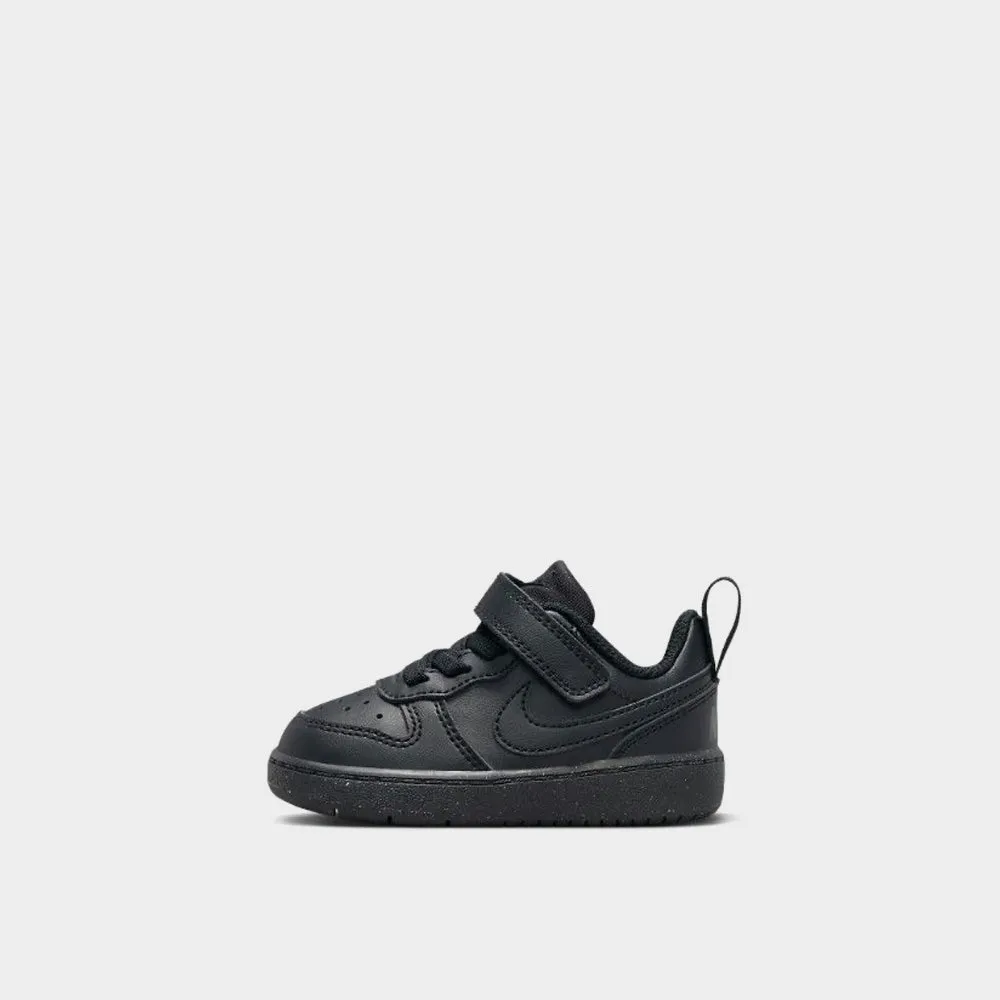 Nike Infants Court Borough Low Recraft Sneaker Black/black _ 183667 _ Black