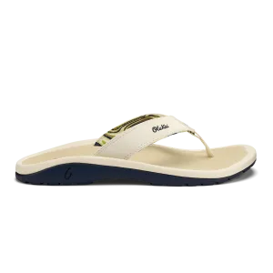 OluKai Men's Ohana Sandals- White Sand/Deepest Depths