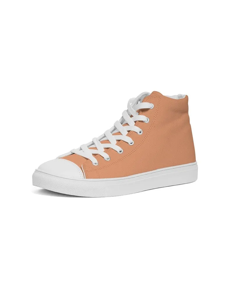 Pastel Orange Women's High-top Canvas Sneakers | Women's | Bright Pastel Orange | C0M45Y60K0