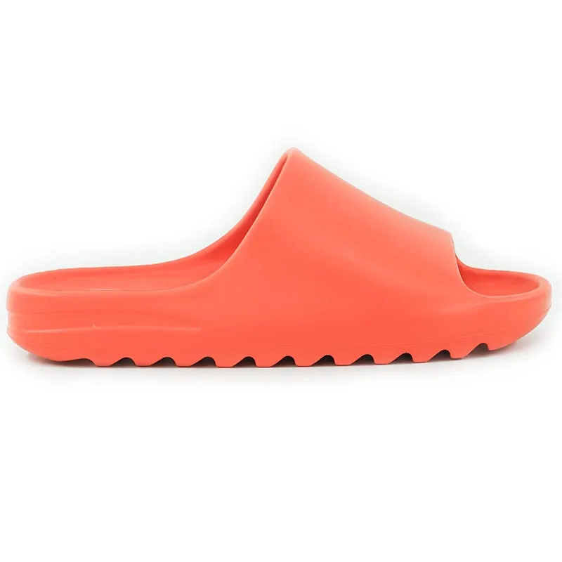 Plain Patterned Slides With Comfortable Sole