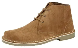 Roamers M378 Sand 3 Eyelets Mens Suede Desert Boots