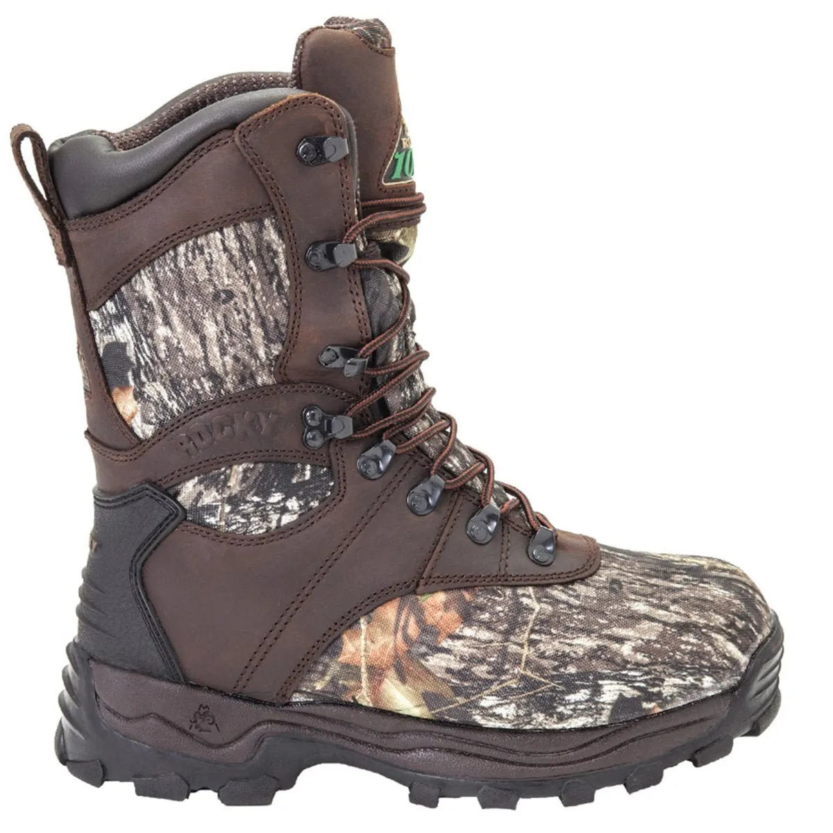 Rocky Sport Utility Men's 1000G Insulated Waterproof Boots Fq0007481 In Mossy Oak