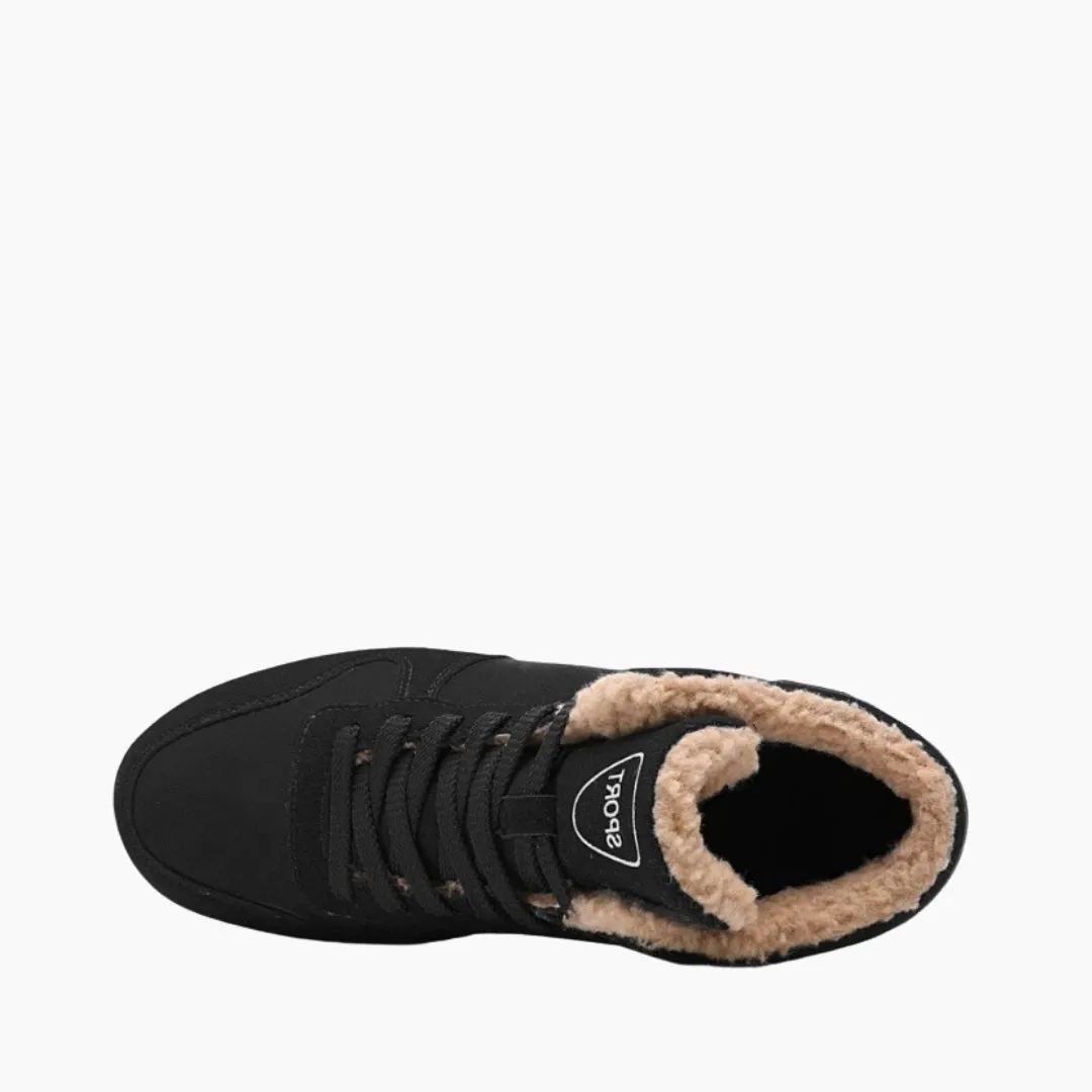 Round Toe, Lace-up : Winter Boots for Men