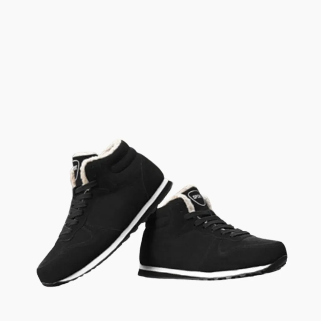 Round Toe, Lace-up : Winter Boots for Men