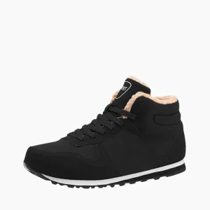 Round Toe, Lace-up : Winter Boots for Men